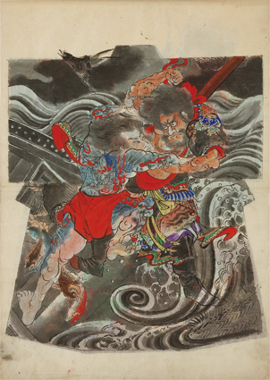 着物模様雛形