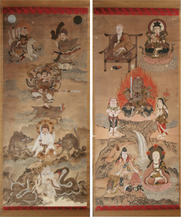 不動明王・摩利支天諸尊図