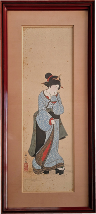 歌川国久画額