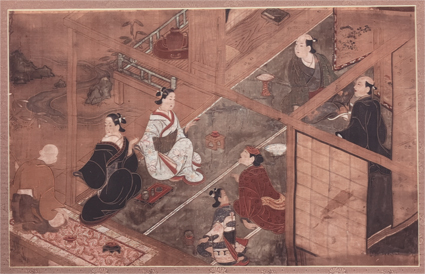 酒食遊楽之図