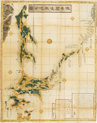 蝦夷闔境輿地全図