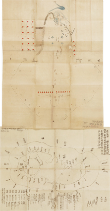 小金野御鹿狩略図　小金原御鹿狩御陣所略図