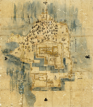 萩城絵図