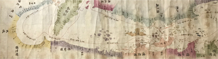 長崎より瀬戸内大坂迄海路図