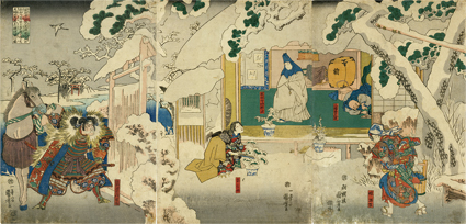 鉢の木最明寺時頼入道　佐野源左衛門常世