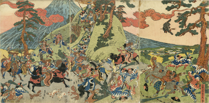 富士裾野巻狩之図