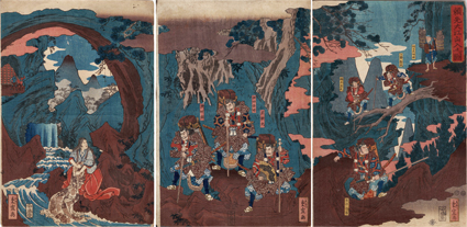 頼光大江山入之図