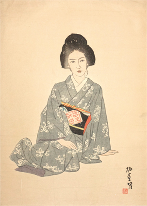 石井柏亭版画