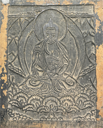 チベット仏画版木