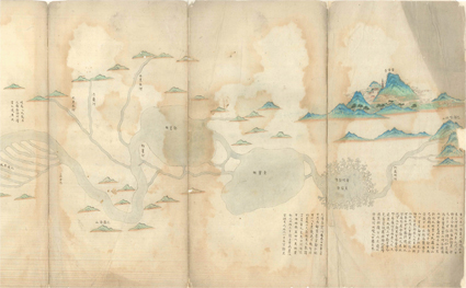 六省黄河ソウグ河道全図