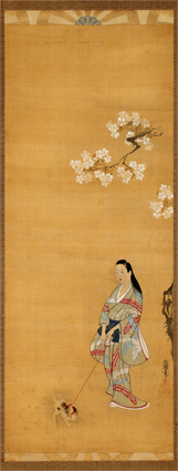 桜下美人図