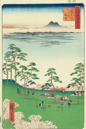 名所江戸百景 飛鳥山北の眺望