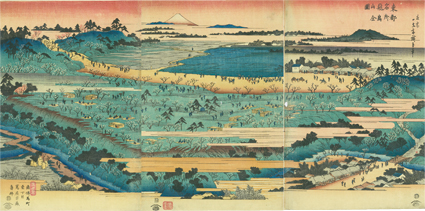 東都名所 飛鳥山全図