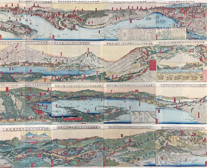東海道五十三駅勝景 初編より　四編