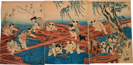 木場の夏子ども遊び