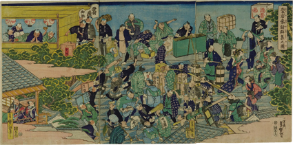 愛宕参詣群集之図