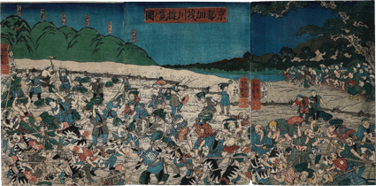 京都加茂川遊覧ノ図