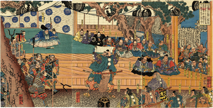 加賀国安宅関 弁慶勧進帳読上之図