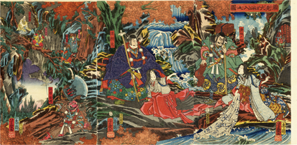 頼光大江山入之図