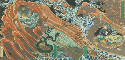 両賊深山妖術競之図