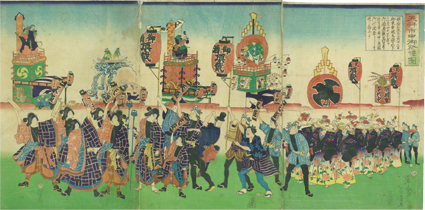 天拝市中御祭禮図