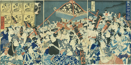 天王御祭禮之図