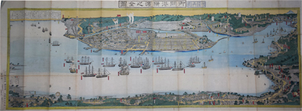 増補再刻 御開港横濱大絵図