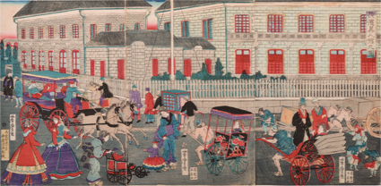 横濱異人館之図