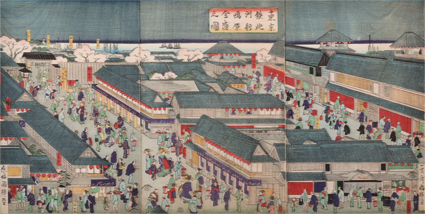 東京鉄砲洲　新嶋原全盛之図