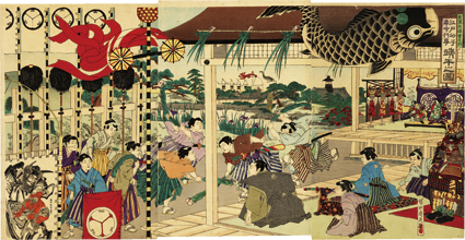 江戸砂子年中行事 端午之図