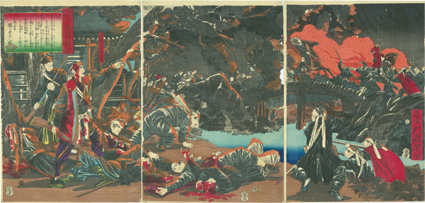 城州伏見 下鳥羽合戦之図