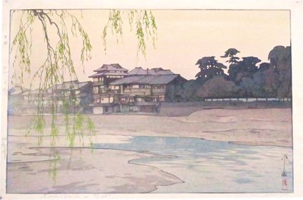 吉田博版画 加茂川